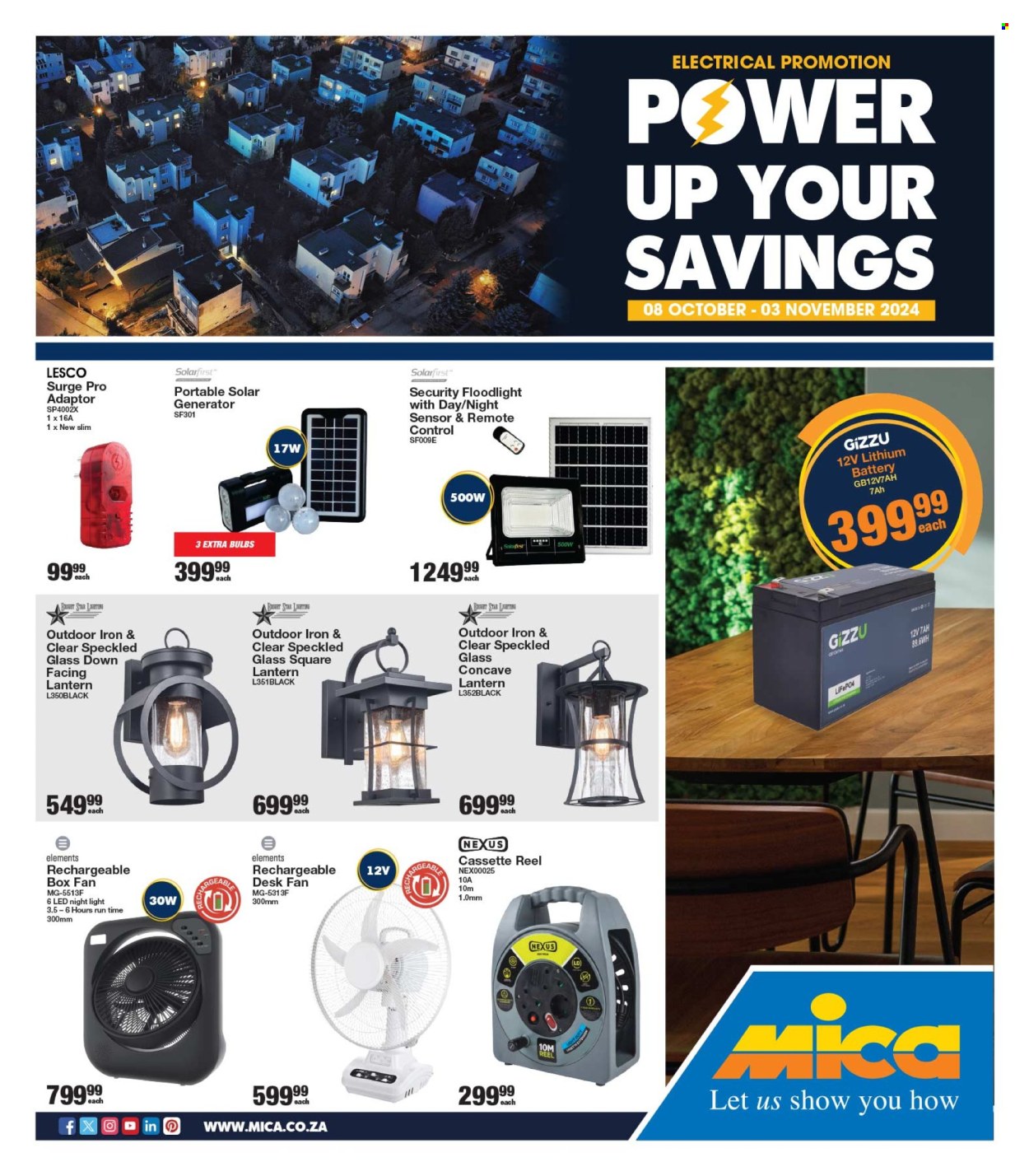 Mica specials - 08/10/2024 - 03/11/2024. Page 1