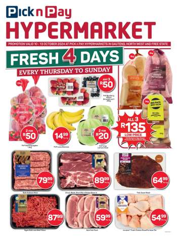 Pick n Pay Hypermarket catalogue  - 10/10/2024 - 13/10/2024.