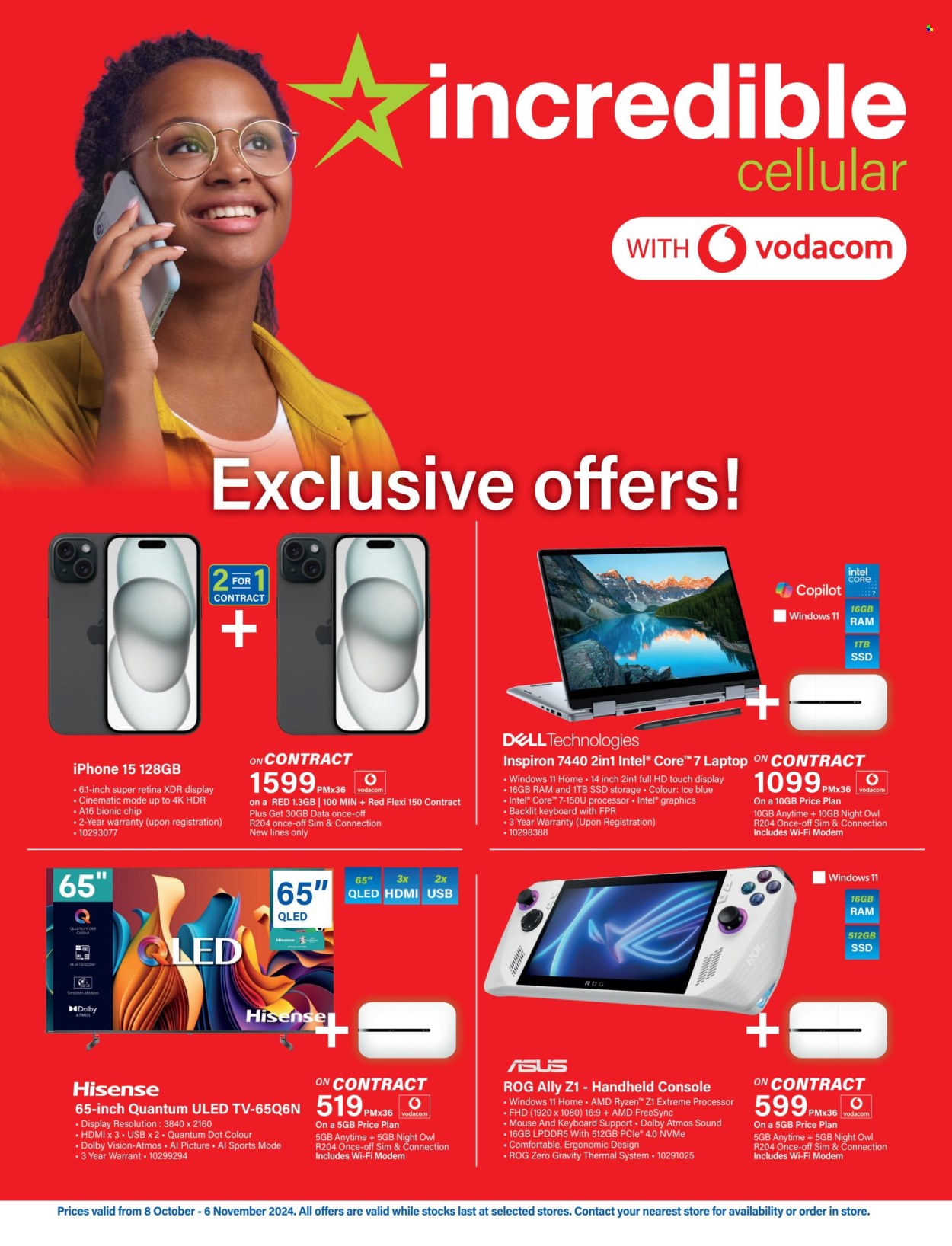 Incredible Connection specials - 08/10/2024 - 06/11/2024. Page 1
