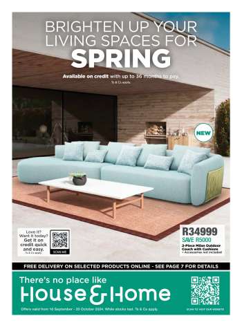 House & Home catalogue  - 16/09/2024 - 20/10/2024.