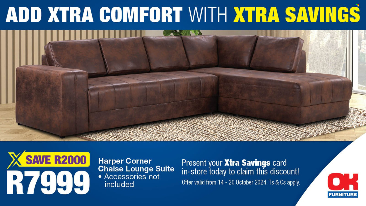 OK Furniture specials - 14/10/2024 - 20/10/2024. Page 1