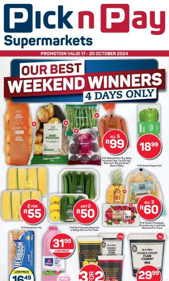 Pick n Pay Supermarket catalogue  - 17/10/2024 - 20/10/2024.