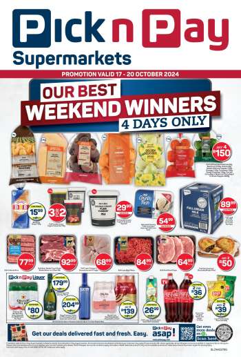 Pick n Pay Supermarket catalogue  - 17/10/2024 - 20/10/2024.