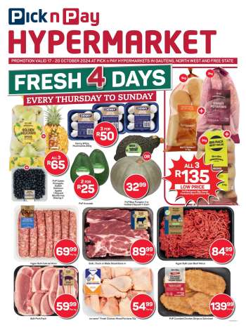 Pick n Pay Hypermarket catalogue  - 17/10/2024 - 20/10/2024.