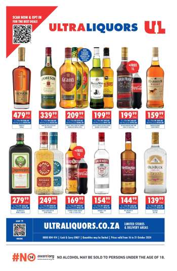 Ultra Liquors catalogue  - 16/10/2024 - 31/10/2024.