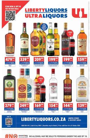 Liberty Liquors catalogue  - 16/10/2024 - 31/10/2024.