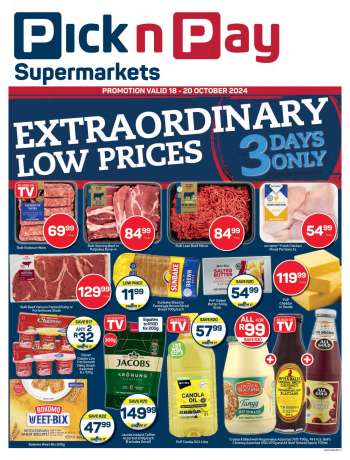 Pick n Pay Supermarket catalogue  - 18/10/2024 - 20/10/2024.