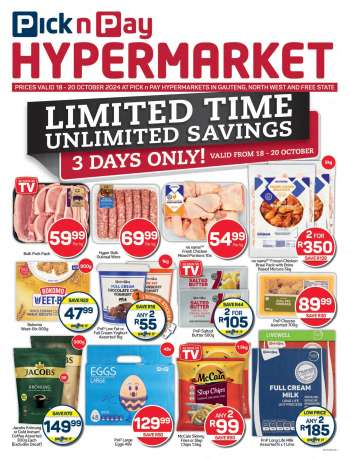 Pick n Pay Hypermarket catalogue  - 18/10/2024 - 20/10/2024.