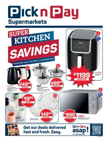 Pick n Pay Supermarket catalogue  - 21/10/2024 - 03/11/2024.