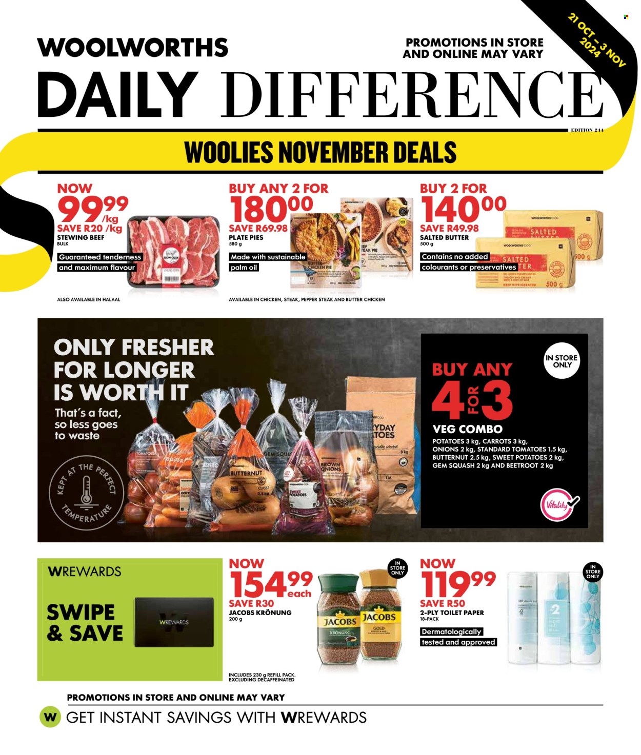 Woolworths specials - 21/10/2024 - 03/11/2024. Page 1