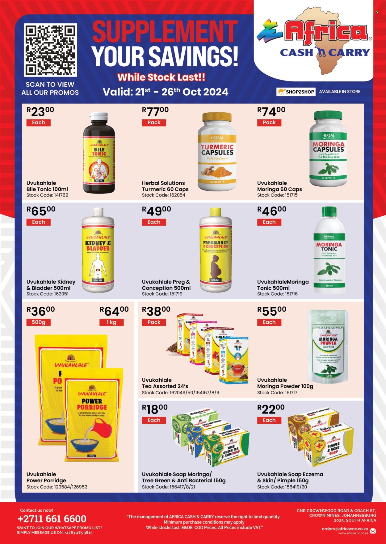 Africa Cash & Carry specials - 21/10/2024 - 26/10/2024. Page 1