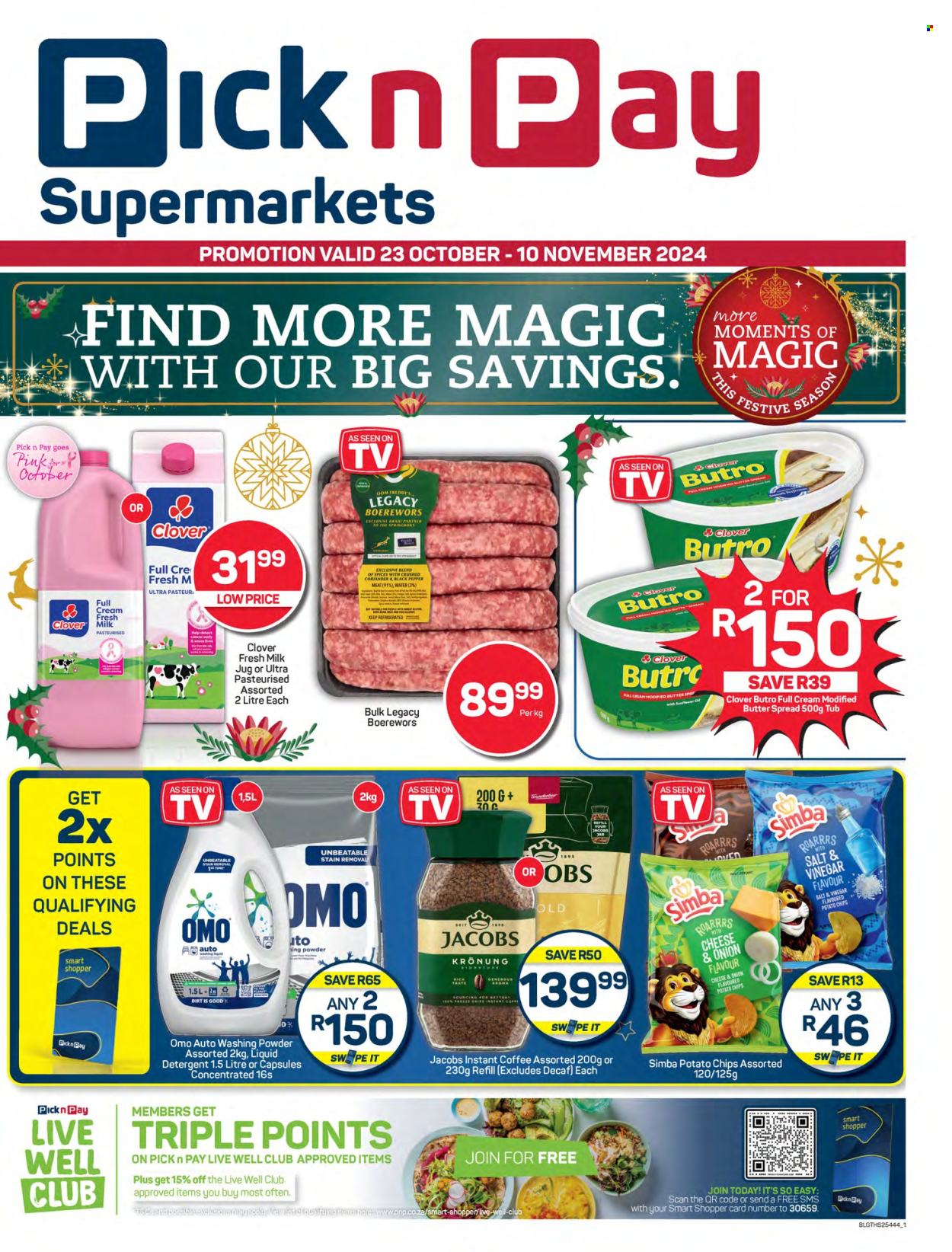 Pick n Pay Supermarket specials - 23/10/2024 - 10/11/2024. Page 1