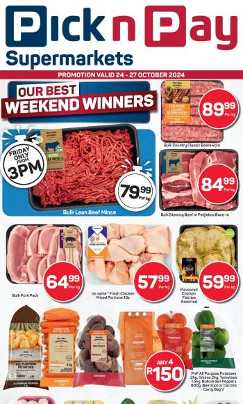 Pick n Pay Supermarket catalogue  - 24/10/2024 - 27/10/2024.