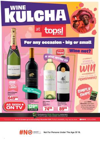 TOPS at SPAR catalogue  - 23/10/2024 - 05/11/2024.