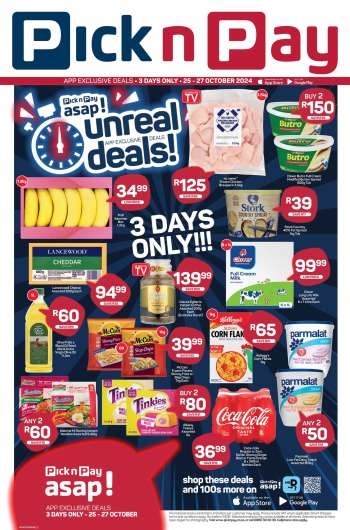 Pick n Pay catalogue  - 25/10/2024 - 27/10/2024.