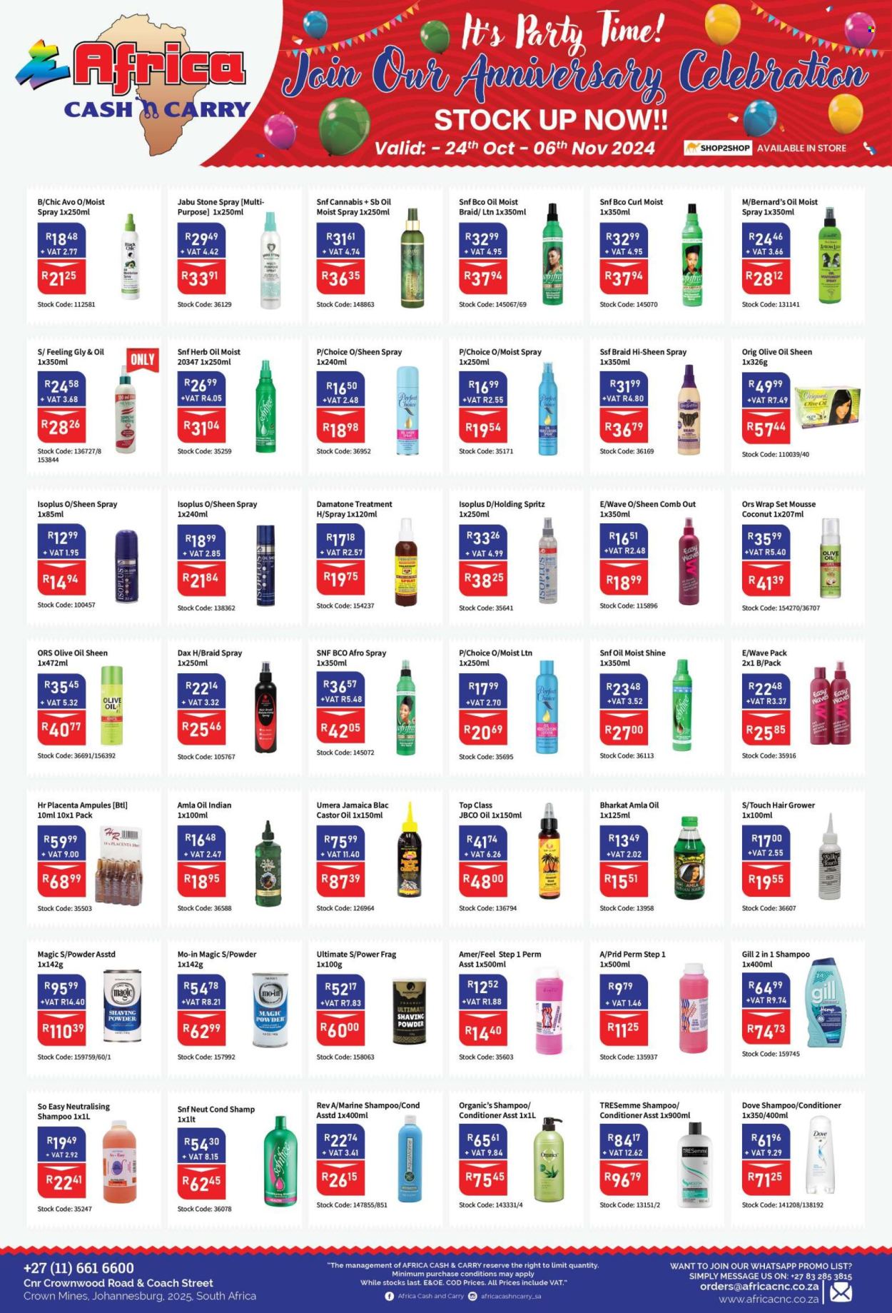 Africa Cash & Carry specials - 24/10/2024 - 06/11/2024. Page 1