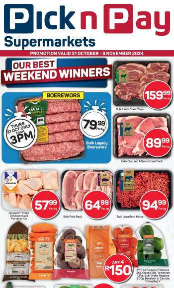 Pick n Pay Supermarket catalogue  - 31/10/2024 - 03/11/2024.