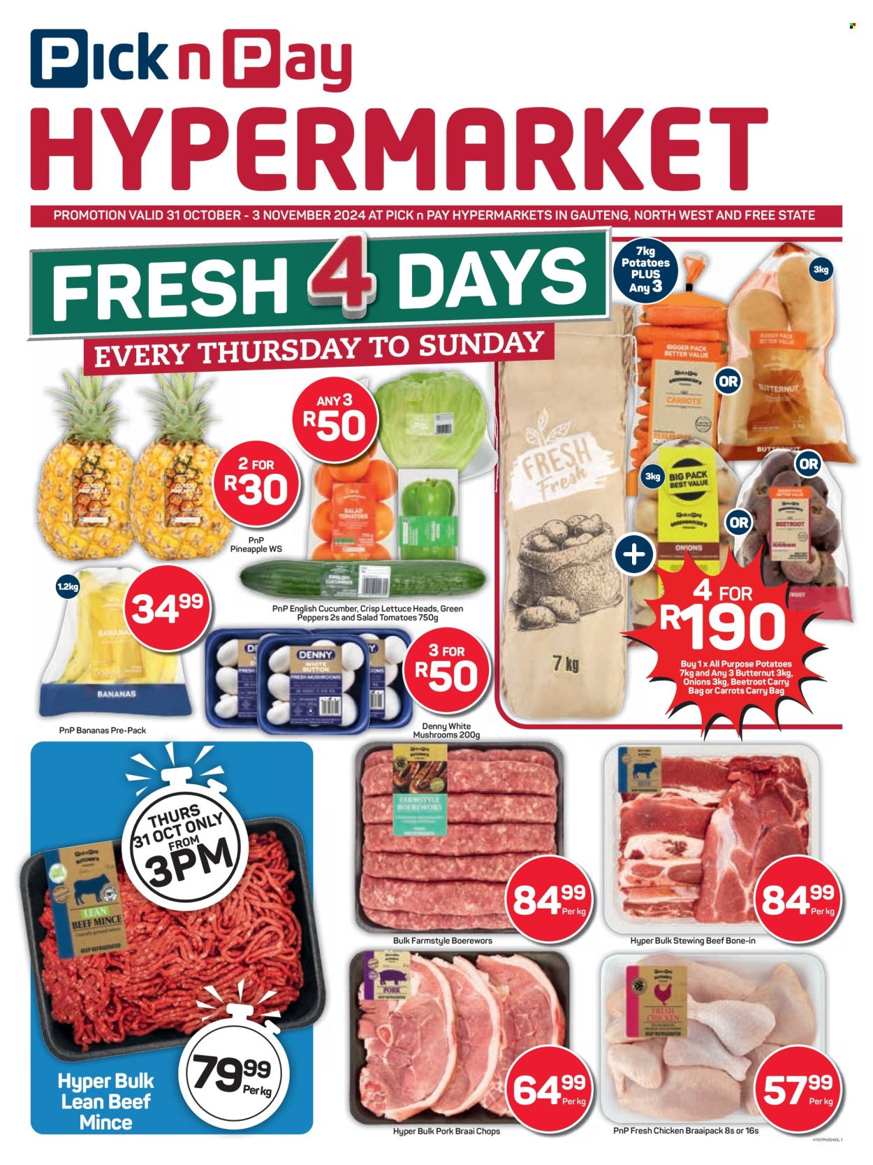 Pick n Pay Hypermarket specials - 31/10/2024 - 03/11/2024. Page 1