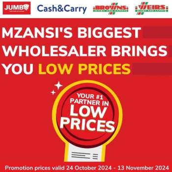 Jumbo Cash & Carry catalogue  - 24/10/2024 - 13/11/2024.