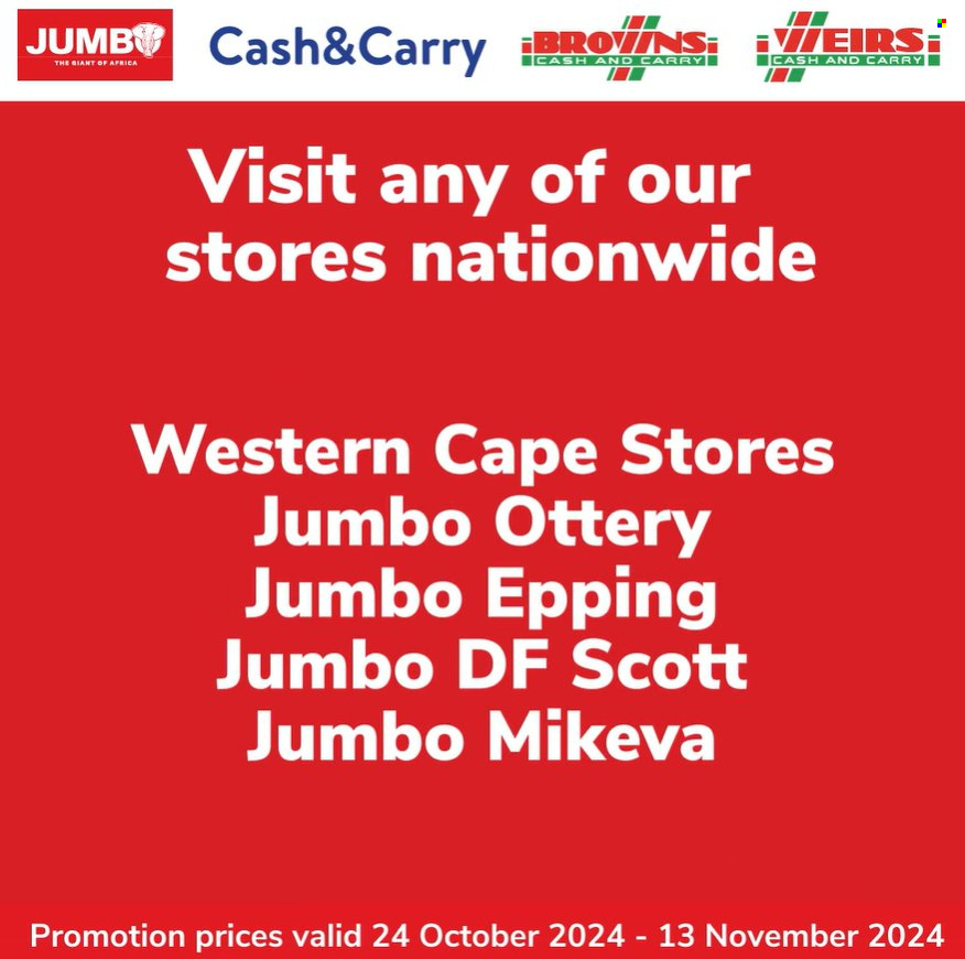 Jumbo Cash & Carry specials - 24/10/2024 - 13/11/2024. Page 17