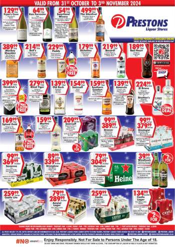 Prestons Liquor Stores catalogue  - 31/10/2024 - 03/11/2024.