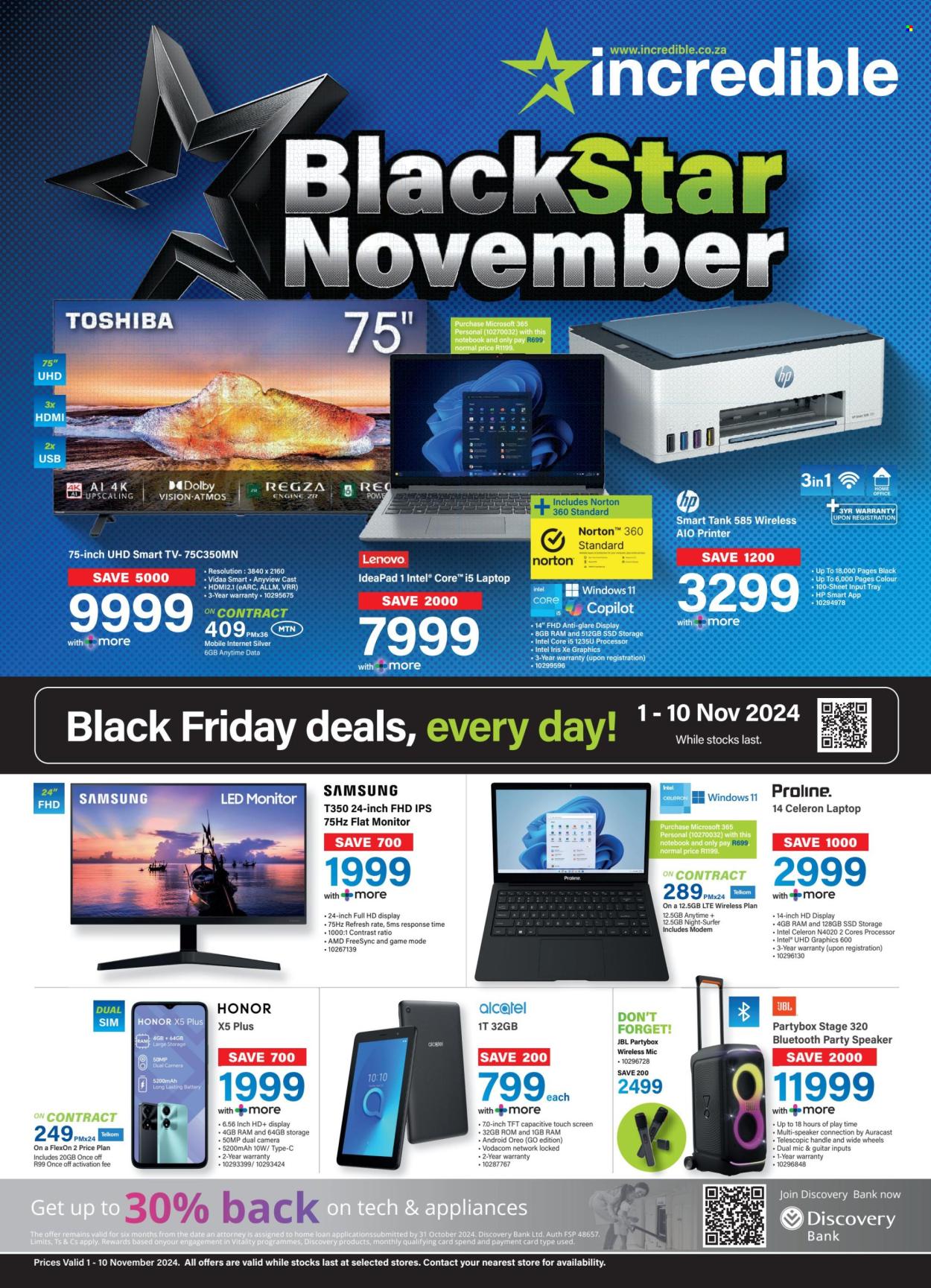 Incredible Connection specials - 01/11/2024 - 10/11/2024. Page 1