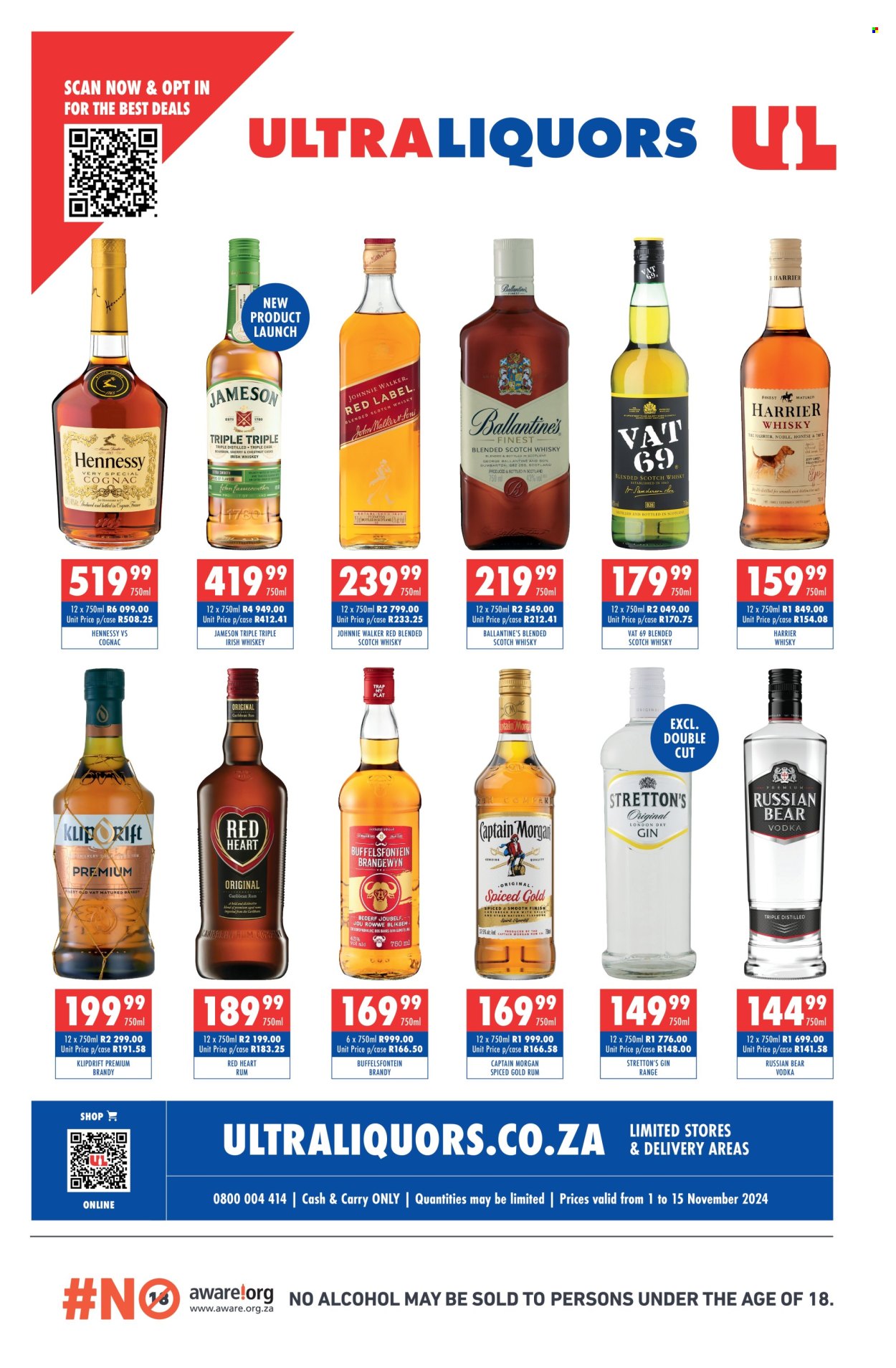 Ultra Liquors specials - 01/11/2024 - 15/11/2024. Page 1