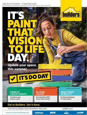 Builders catalogue  - 29/10/2024 - 09/12/2024.