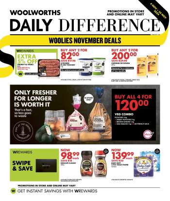 Woolworths catalogue  - 04/11/2024 - 24/11/2024.