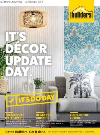Builders catalogue  - 05/11/2024 - 16/11/2024.