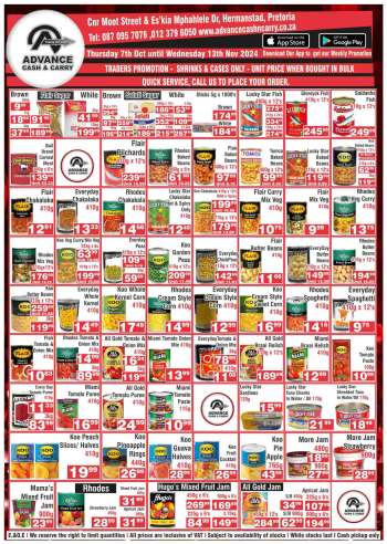 Advance Cash & Carry catalogue  - 07/10/2024 - 13/11/2024.