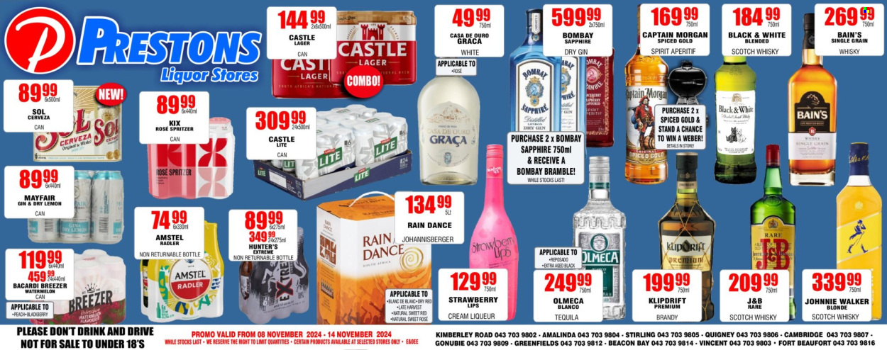 Prestons Liquor Stores specials - 08/11/2024 - 14/11/2024. Page 1