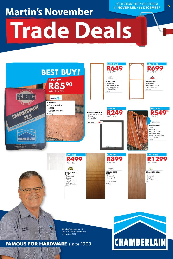 Chamberlain specials - 11/11/2024 - 13/12/2024. Page 1