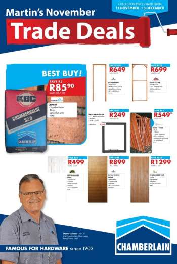 Chamberlain catalogue  - 11/11/2024 - 13/12/2024.