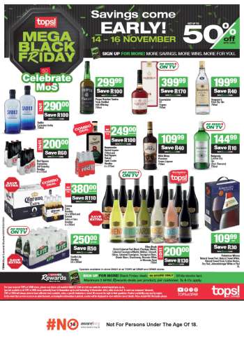 TOPS at SPAR catalogue  - 14/11/2024 - 16/11/2024.