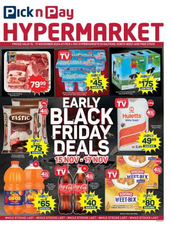 Pick n Pay Hypermarket catalogue  - 15/11/2024 - 17/11/2024.