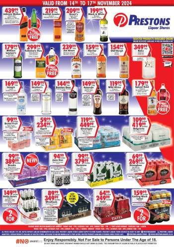 Prestons Liquor Stores catalogue  - 14/11/2024 - 17/11/2024.