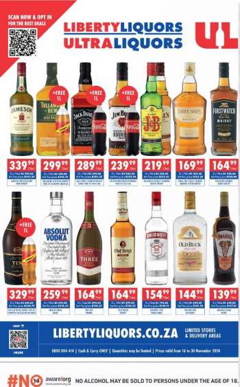 Liberty Liquors catalogue  - 16/11/2024 - 30/11/2024.