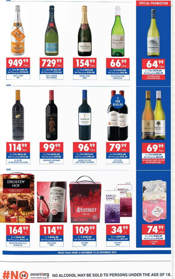 Liberty Liquors specials - 16/11/2024 - 30/11/2024. Page 3