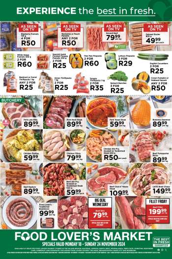 Food Lover's Market catalogue  - 18/11/2024 - 24/11/2024.