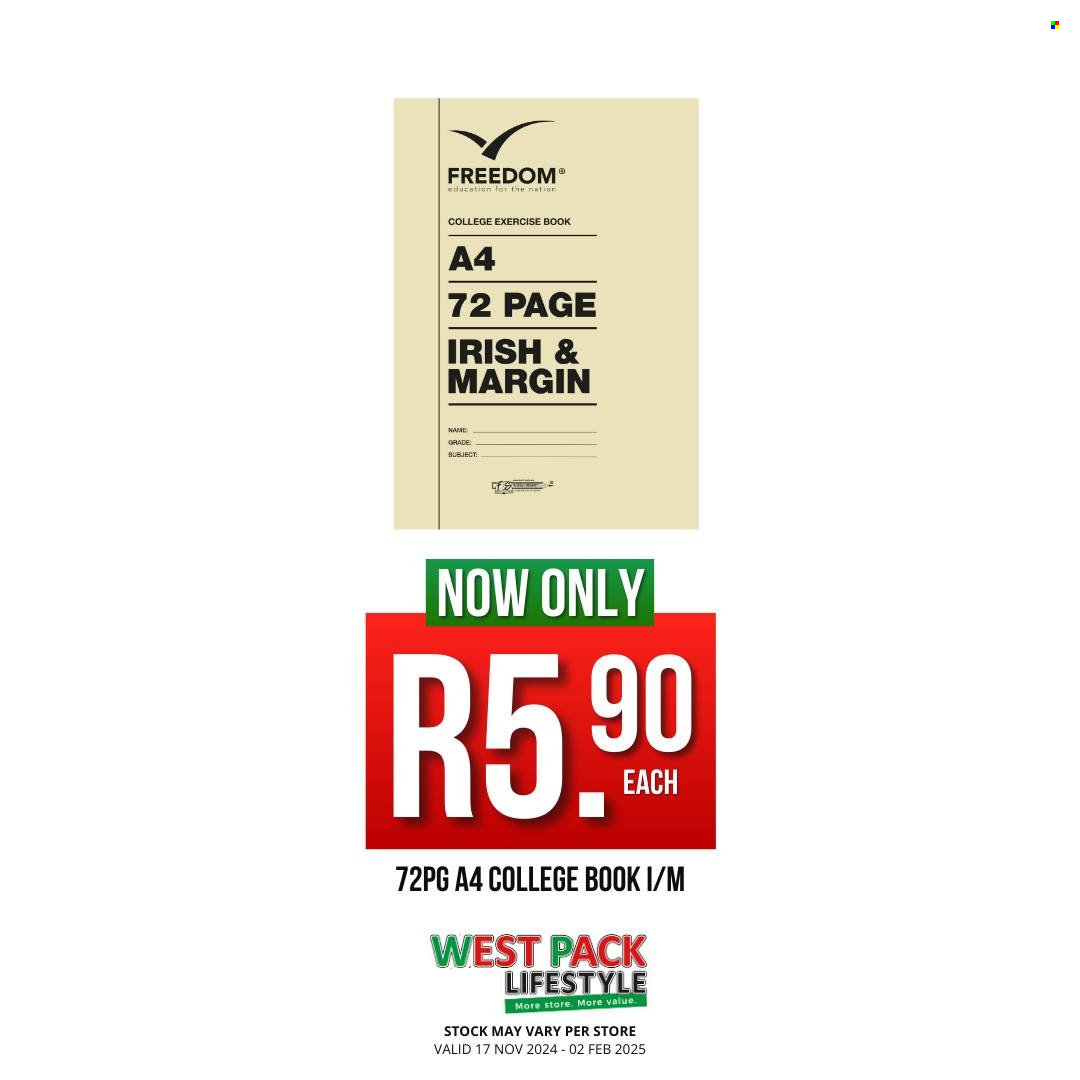 West Pack Lifestyle specials - 17/11/2024 - 02/02/2025. Page 22