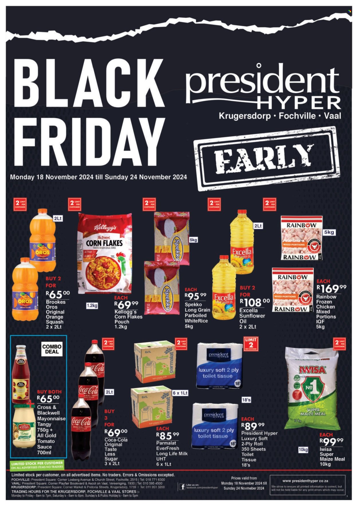 President Hyper specials - 18/11/2024 - 24/11/2024. Page 1