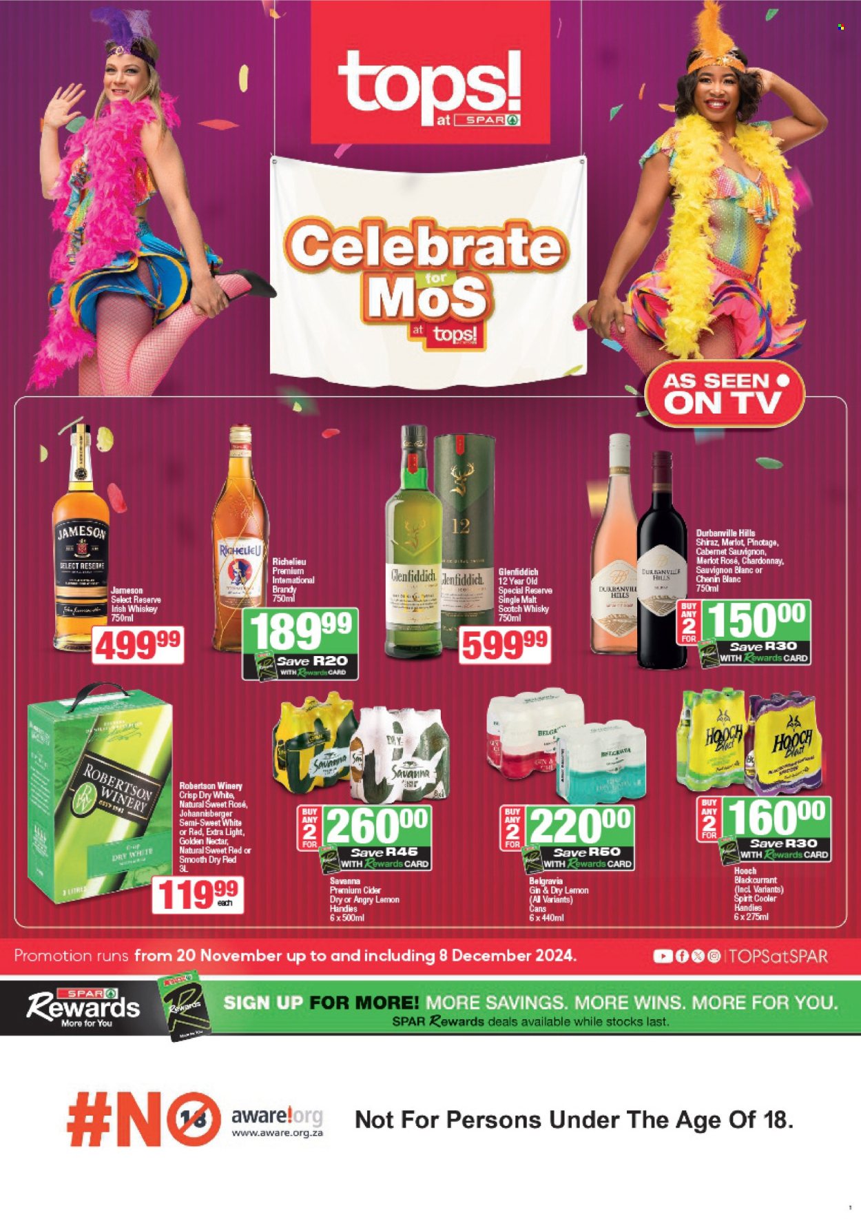 TOPS at SPAR specials - 20/11/2024 - 08/12/2024. Page 1