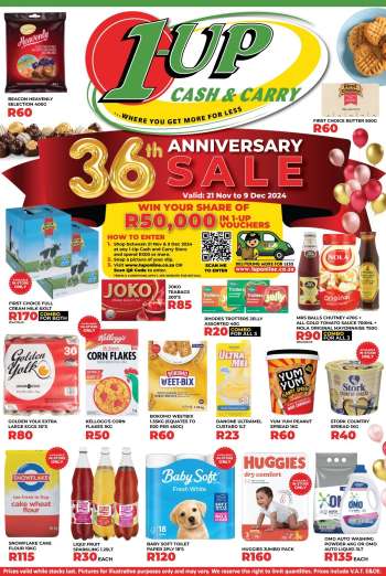 1UP Cash & Carry catalogue  - 21/11/2024 - 09/12/2024.