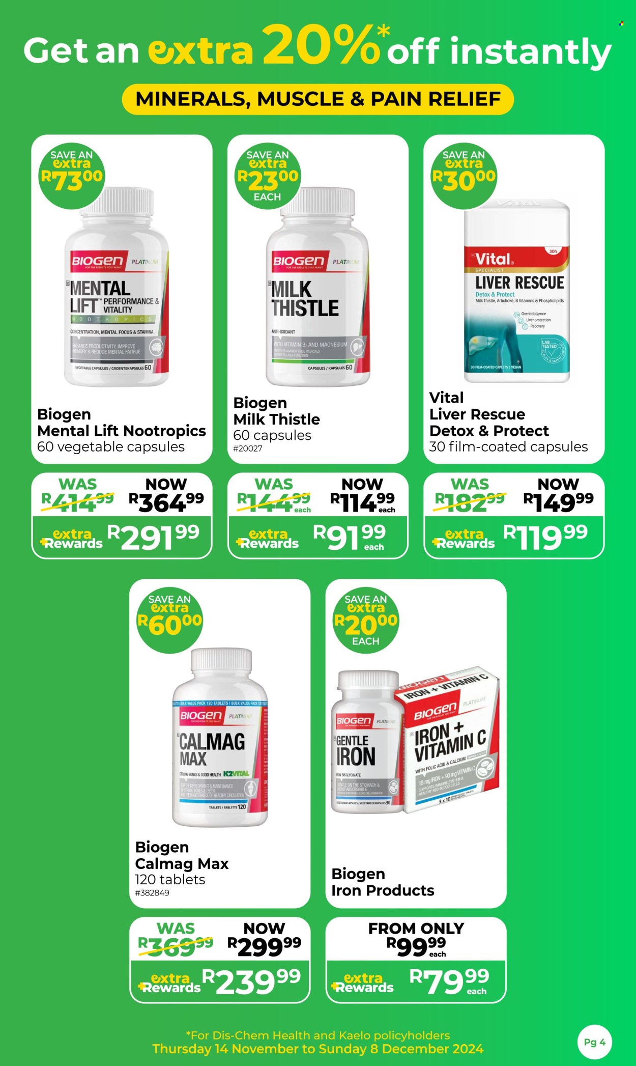 Dis-Chem specials - 14/11/2024 - 08/12/2024. Page 4