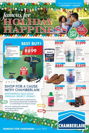 Chamberlain catalogue  - 21/11/2024 - 05/01/2025.