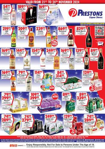 Prestons Liquor Stores catalogue  - 21/11/2024 - 24/11/2024.