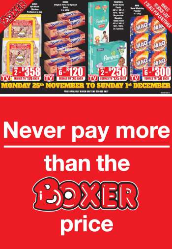 Boxer catalogue  - 25/11/2024 - 01/12/2024.