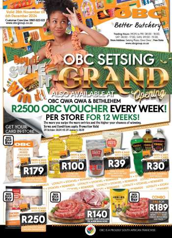 OBC catalogue  - 28/11/2024 - 06/12/2024.
