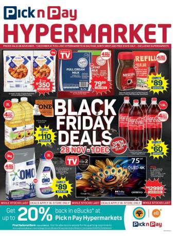 Pick n Pay Hypermarket catalogue  - 28/11/2024 - 01/12/2024.